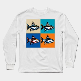 Silvertip Tetra - Cool Tropical Fish Long Sleeve T-Shirt